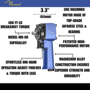 AIRBOSS AW-80J 3/8" Drive Stubby Air Impact Wrench product image 2