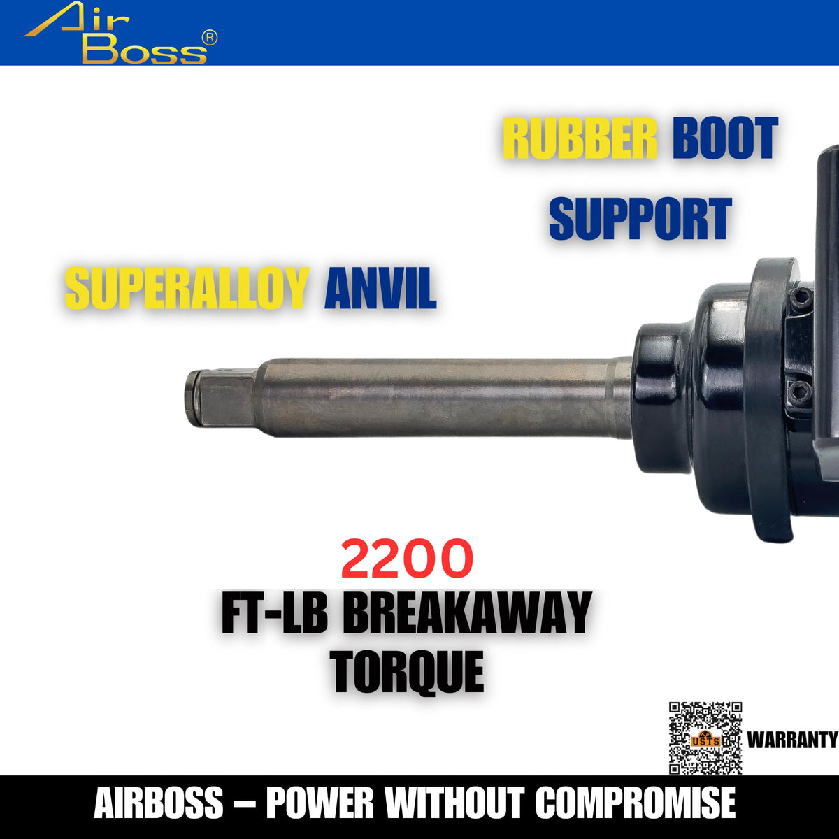 AIRBOSS AW-280GL 1" Drive Air Impact Wrench product image 3