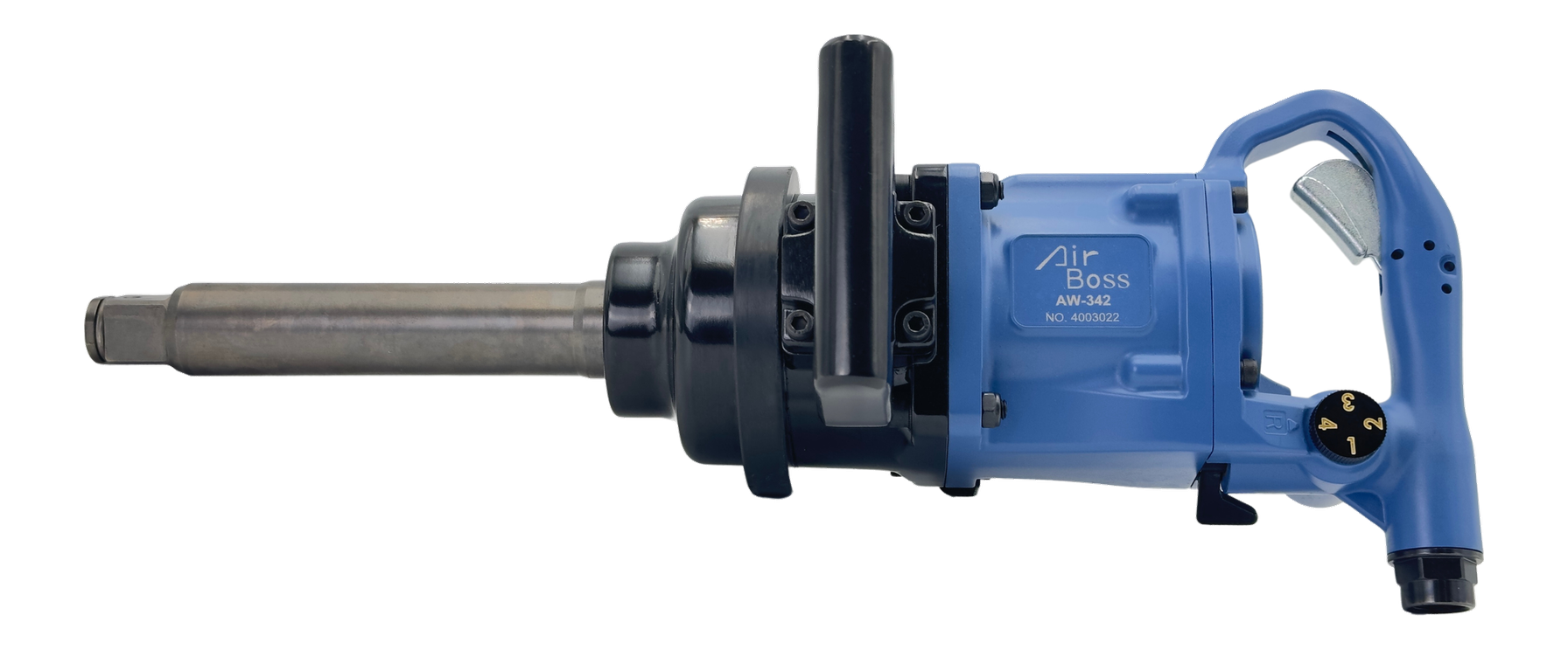 AIRBOSS AW-342GL 1" Drive Air Impact Wrench — 8" Extended Anvil
