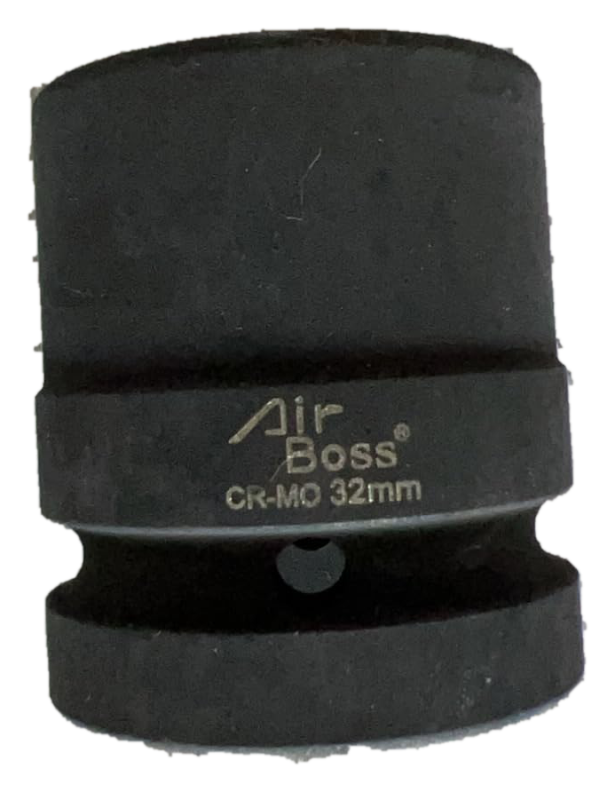 Airboss SK081-32M 32mm 1" Drive Impact Socket, 61L CR-MO Steel