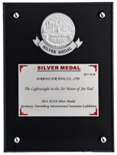 2011 IENA Silver Medal award certificate